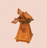 GIGA drevený záhradný veterný mlyn 130 masív prírodný