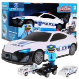Giga policajné auto  s policajtom biele 