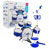 GIGA detské bubny s príslušenstvom - modré