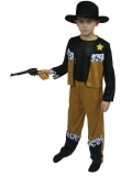 Detský kostým Kovboj hnedo-čierny
