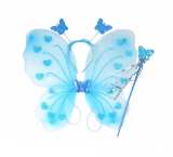 Detský kostým Motýlik slabo modrý