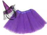 Detský kostým Čarodejnica -fialový