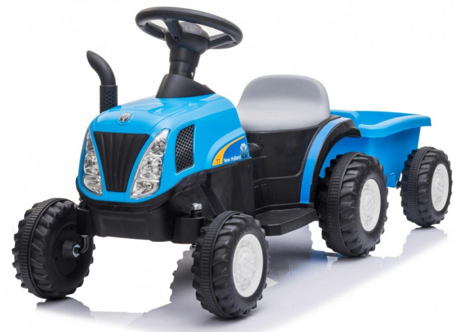 GIGA detský  elektrický traktor New Holland modrý