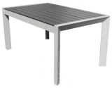 GIGA hliníkový stôl Polywood čierny