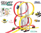 GIGA detská autodráha Mega Race žlto čevená