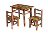 GIGA detský drevený stolček so stoličkami