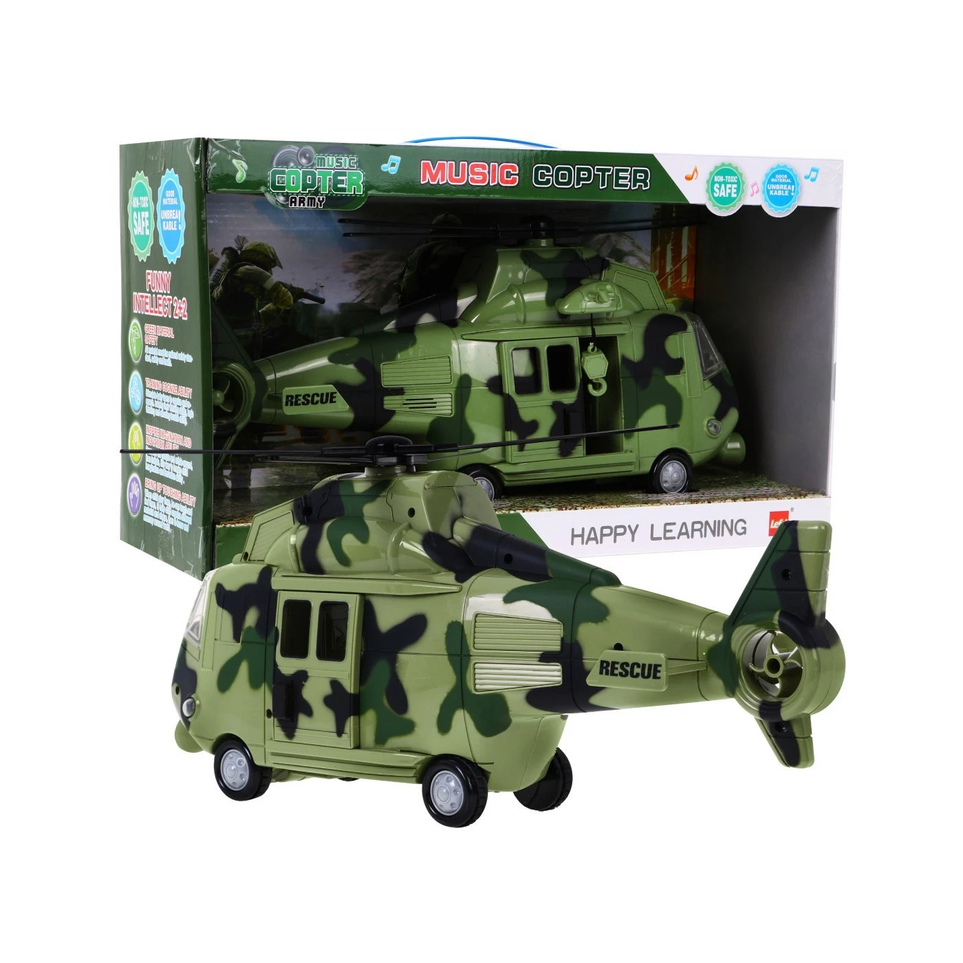 Giga vojenská helikoptéra béžová