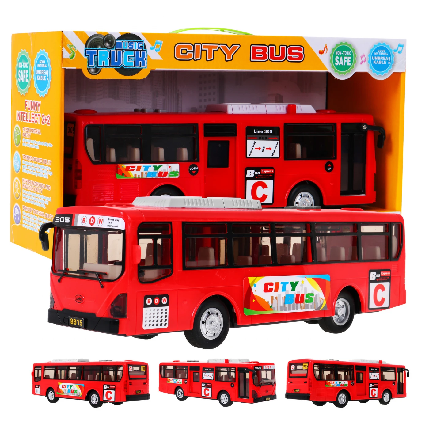 GIGA autobus červený